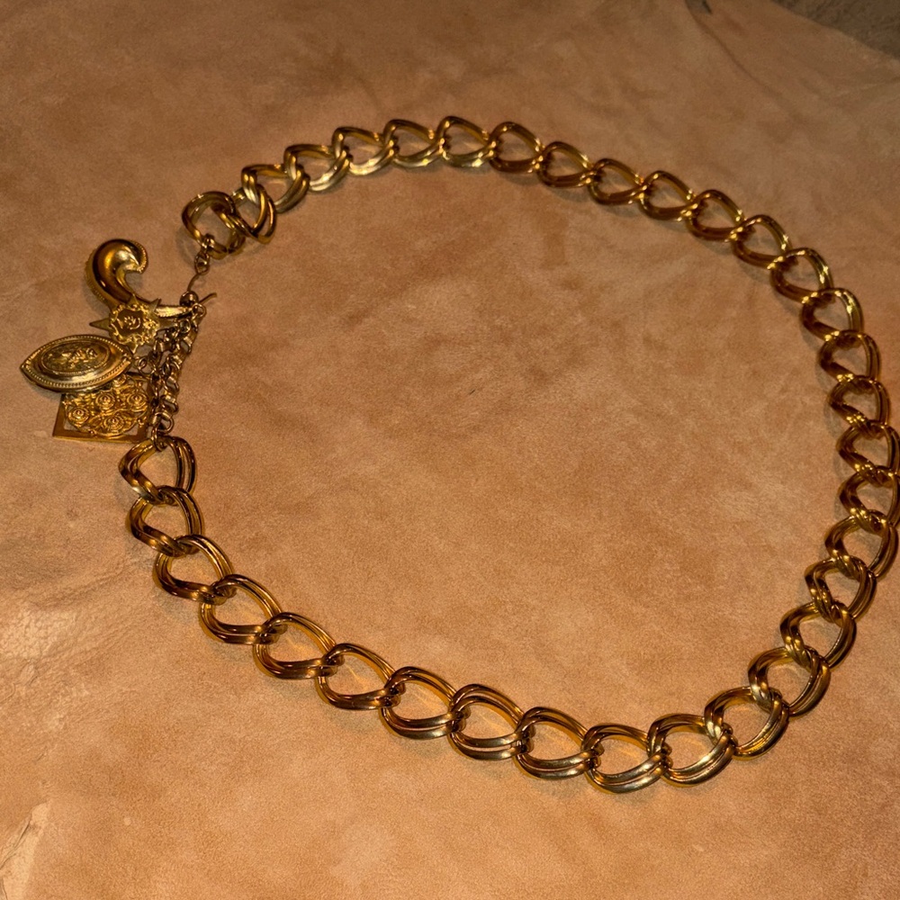 Vintage Escada Designer Chain/Charm Belt